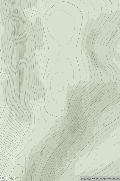 Thumbnail image for Creag Riabhach [Loch Broom to Strath Oykel] showing contour plot for surrounding peak